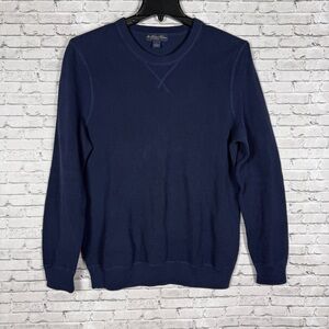 Brooks Brothers Classic Crewneck in Deep Blue 100% Cotton Size L